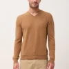 TOM pull col v noisette