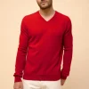 TOM pull col v rouge