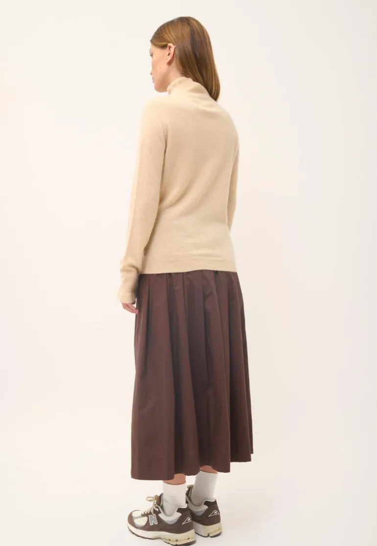 TRILA pull col montant sable