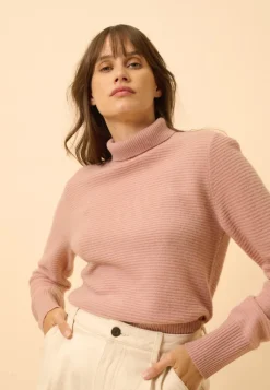 UDNY pull col roulé bois de rose