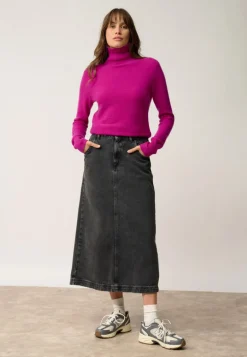 UDNY pull col roulé violine