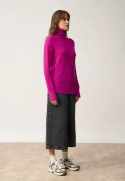 UDNY pull col roulé violine
