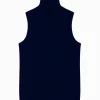 VIOLET pull col roulé navy