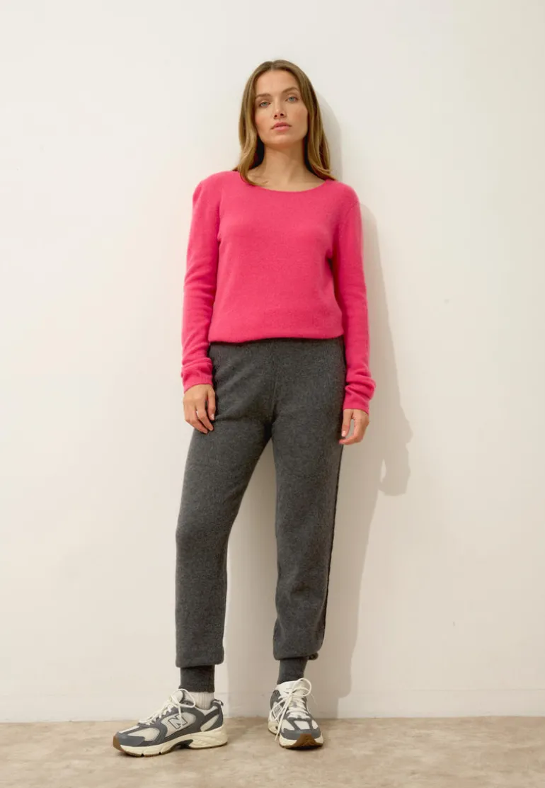 VIVIAN pull col rond fraise
