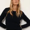 VIVIAN pull col rond navy
