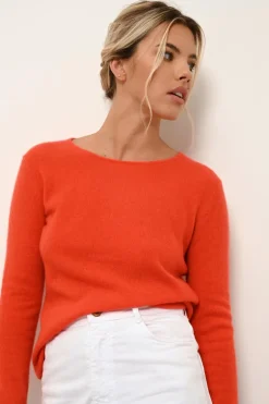 VIVIAN pull col rond orange
