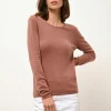 VIVIAN pull col rond terracota