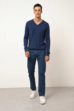 WALT pull col v ocean chiné