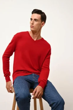 WALT pull col v rouge