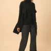 WISHAW gilet col rond noir